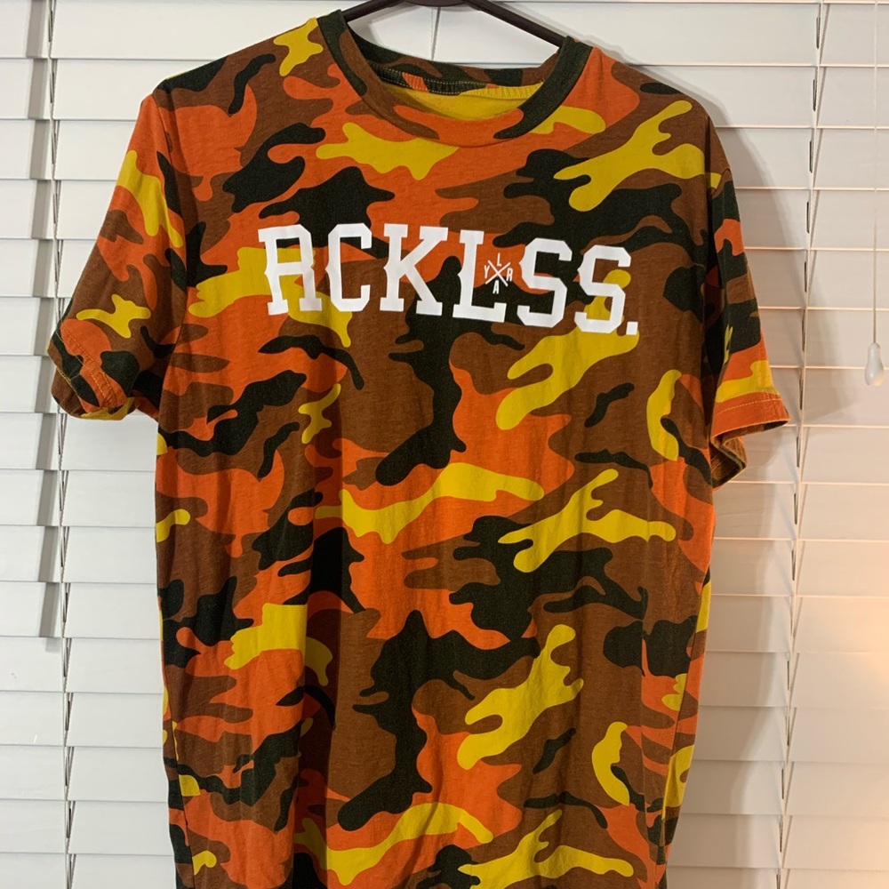Young & Reckless Orange Camo Tee